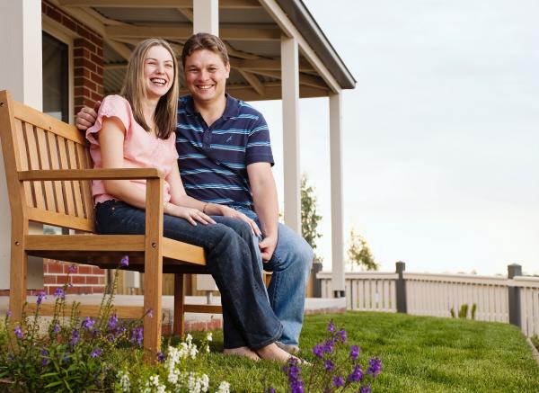 Happy Eynesbury couple